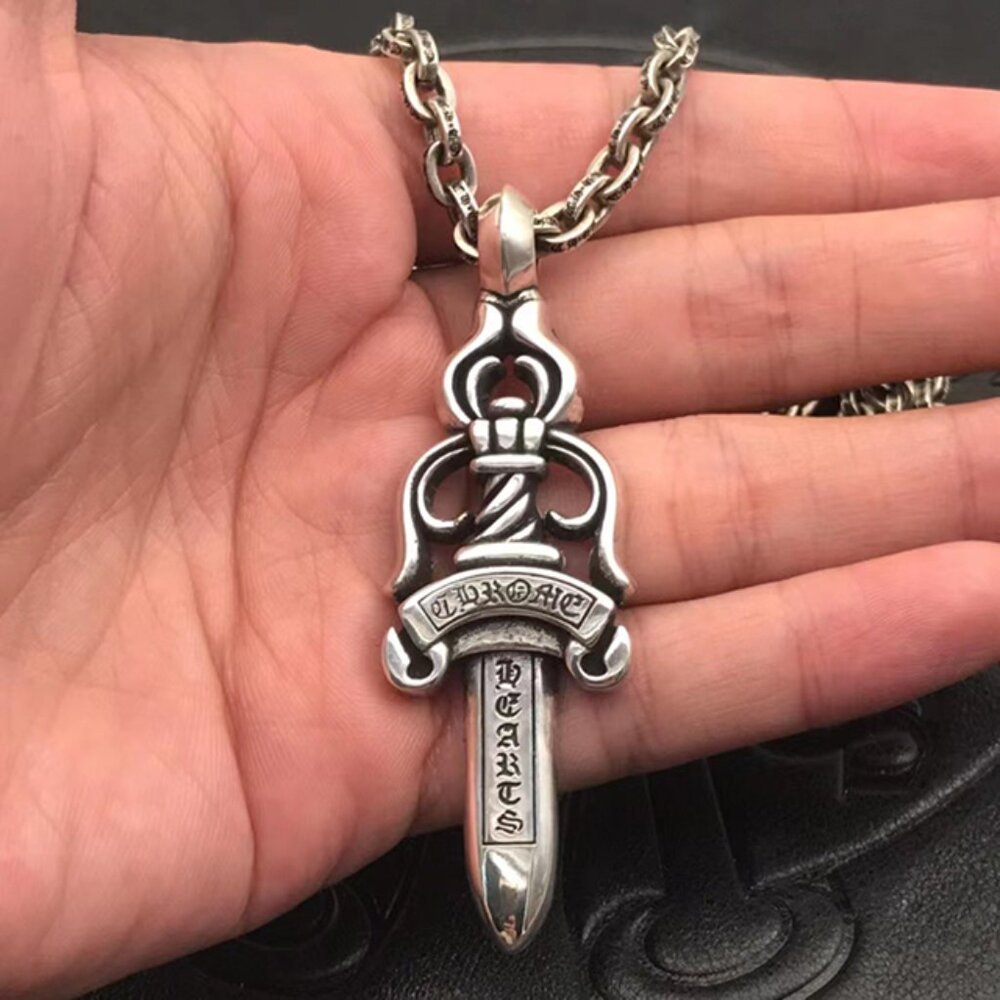Chrome Heart Great Sword Thick Necklace